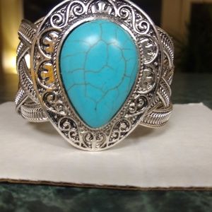 Turquoise cuff bracelet